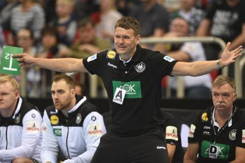 Handball international match in Düsseldorf Germany Switzerland 09 03 2019 national coach national coach Christian Prokop Deut on the side line HM