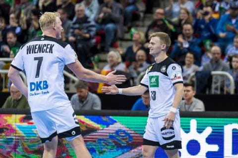 Düsseldorf Germany 09 March 2019 Handball DHB Men International 18 19 Germany vs Switzerland v li Patrick Wiencek Germany THW Kiel Timo Kastening Germany TSV Hannover Düsseldorf ISS Dome Nordrhein Westfalen Germany