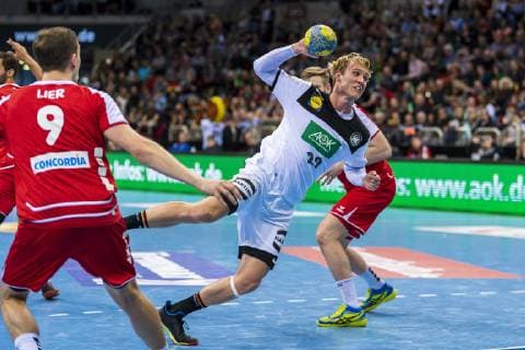 Düsseldorf Germany 09 March 2019 Handball DHB Men International 18 19 Germany vs Switzerland vs Marvin Lier Switzerland Marian Michalczik Germany GWD Minden Düsseldorf ISS Dome Nordrhein Westfalen Germany
