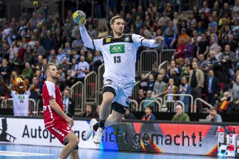 Düsseldorf Germany 09 March 2019 Handball DHB Men Laenderspiel 18 19 Germany vs Switzerland Hendrik Pekeler Germany THW Kiel Düsseldorf ISS Dome Nordrhein Westfalen Germany