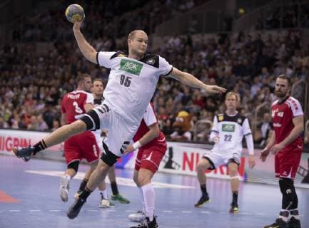 Handball international Germany vs. Switzerland Germany Switzerland 27 29 Handball international in Düsseldorf Paul Drux Germany