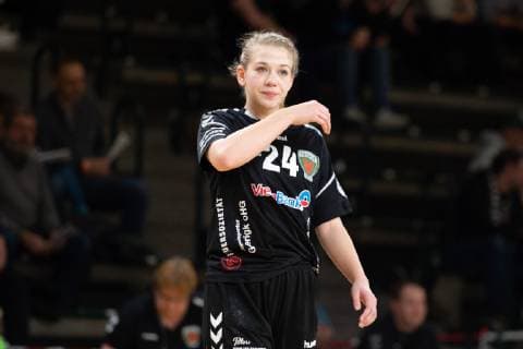 Annabell Krueger 24 Spreefuexxe 09 03 2019 Handball Women Fuechse vs Herrenberg Final score 29 32 GER Berlin 9 3 19 Spreefuexxe vs Herrenberg Women 2 BL Fuxxbau Soemmeringhalle Berlin Copyright: xEIBNER UwexKochx EP_UKH