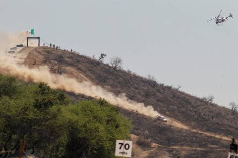 Belgian driver Thierry Neuville and co-driver Nicolas Gilsoul drives his Hyundai Mobil Shell Mobis WRT compete, during the second stage of the XVI Guanajuato-Mexico Rally, in the El Brinco section of the city of Silao, Guanajuato, Mexico. Rally Mexico 2019 !ACHTUNG: NUR REDAKTIONELLE NUTZUNG!  Copyright: xFranciscoxGuascox AME5204 20190309-636877720543112679