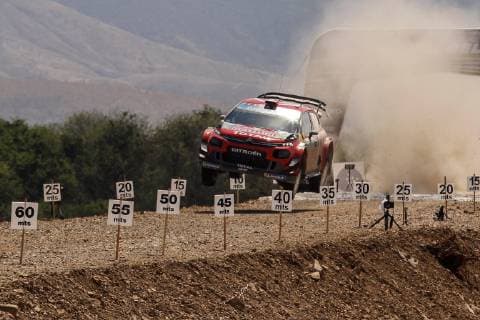 French driver Sebastian Ogier and co-driver Julien Ingrassia drive their Citroen Total WRT, during the second stage of the XVI Guanajuato-Mexico Rally, in the El Brinco section of the city of Silao, Guanajuato, Mexico. Rally Mexico 2019 !ACHTUNG: NUR REDAKTIONELLE NUTZUNG!  Copyright: xFranciscoxGuascox AME5229 20190309-636877722394888857