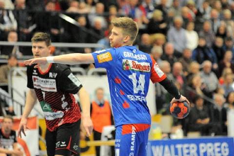 Oddur Gretarsson HBW Balingen Weilstetten 14 Handball Men DKB 2 Bundesliga 09 03 2019 Photo TBaur Eibner HBW Balingen Weilstetten vs HSG Nordhorn Lingen Balingen Balingen Copyright: xEIBNER TobiasxBaurx EP_TBR