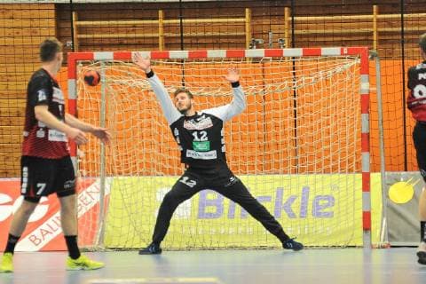 Bjoern Buhrmester HSG Nordhorn Lingen 12 in goal Handball Men DKB 2 Bundesliga 09 03 2019 Photo TBaur Eibner HBW Balingen Weilstetten vs HSG Nordhorn Lingen Balingen Copyright: xEIBNER TobiasxBaurx EP_TBR
