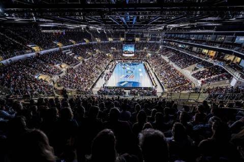 Düsseldorf Germany 09 March 2019 Handball DHB Men Laenderspiel 18 19 Germany vs Switzerland Overview ISS Dome Düsseldorf ISS Dome Nordrhein Westfalen Germany