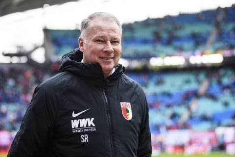 09.03.2019, xkvx, Fussball 1.Bundesliga, RB Leipzig - FC Augsburg emspor, v.l. Geschaefsfuehrer Stefan Reuter (FC Augsburg) (DFL DFB REGULATIONS PROHIBIT ANY USE OF PHOTOGRAPHS as IMAGE SEQUENCES and or QUASI-VIDEO) Leipzig *** 09 03 2019 xkvx Football 1 Bundesliga RB Leipzig FC Augsburg emspor v l Managing Director Sport Stefan Reuter FC Augsburg DFL DFB REGULATIONS PROHIBIT ANY USE OF PHOTOGRAPHS as IMAGE SEQUENCES and or QUASI VIDEO Leipzig