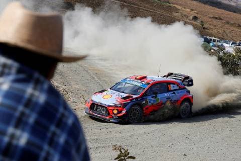 WRC, Rallye Mexiko Belgian driver Thierry Neuville and co-driver Nicolas Gilsoul compete in their Hyundai Mobil Shell Mobis WRT during the last stage of the XVI Rally Guanajuato Mexico, in Silao, Leon, Mexico, 10 March 2019. XVI Rally Guanajuato Mexico !ACHTUNG: NUR REDAKTIONELLE NUTZUNG!  Copyright: xFranciscoxGuascox AME5471 20190310-636878489400136079