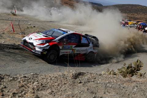 WRC, Rallye Mexiko British driver Kris Meeke and co-driver Sebastian Marshall compete in their Toyota Gazoo Racing WRT during the last stage of the XVI Rally Guanajuato Mexico, in Silao, Leon, Mexico, 10 March 2019. XVI Rally Guanajuato Mexico !ACHTUNG: NUR REDAKTIONELLE NUTZUNG!  Copyright: xFranciscoxGuascox AME5468 20190310-636878490125958150