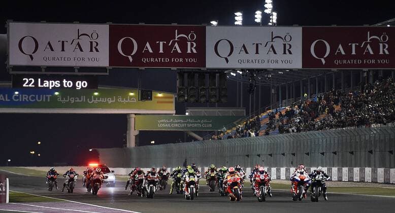IPP20190310 Motorsports: MotoGP World Championship WM Weltmeisterschaft GP of Qatar, Partenza MotoGP (Verwendung nur in Deutschland - GERMANY ONLY) *** IPP20190310 Motorsports MotoGP World Championship GP of Qatar Partenza MotoGP Use in Germany only GERMANY ONLY 