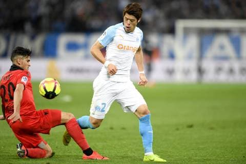 002 HIROKI SAKAI (OM) FOOTBALL : Marseille vs Nice - Ligue 1 Conforama - 10 03 2019 AnthonyBIBARD FEP Panoramic 