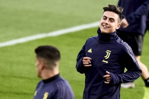 Fußball, CL, Juventus Turin Training Photo LaPresse - Nicol& xf2; Campo March 11th, 2019 Turin (Italy) Soccer UEFA Champions League 2018 2019 - Juventus Training Center Continassa Juventus FC vs Atletico Madrid - Juventus training In the pic: Paulo Dybala  Copyright: xNicol& xf2;xCampo LaPresse Nicolx