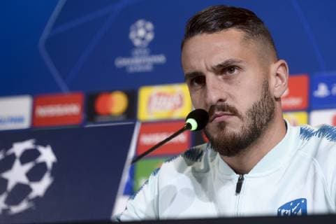 Photo LaPresse - Nicol& xf2; Campo March 11th, 2019 Turin (Italy) Soccer UEFA Champions League 2018 2019 - Allianz Stadium Juventus FC vs Atletico Madrid - Atletico Madrid press conference PK Pressekonferenz In the pic: Koke  Copyright: xLaPresse Nicol& xf2;xCampo LaPrex