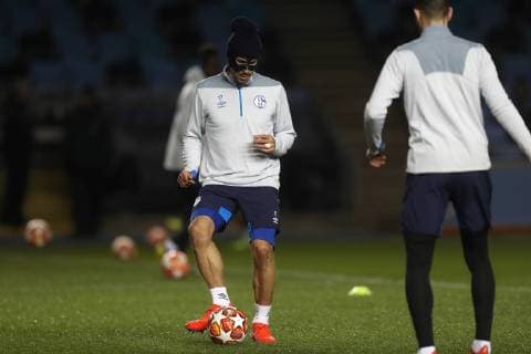 11 03 2019 Football season 2018 2019 Champions League Press conference and final training of FC Schalke 04 in Manchester England Benjamin STAMBOULI FC Schalke 04 Manchester Airport England