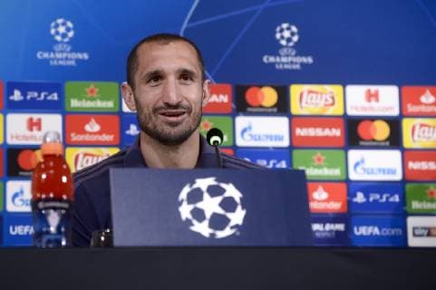 Photo LaPresse - Nicol& xf2; Campo March 11th, 2019 Turin (Italy) Soccer UEFA Champions League 2018 2019 - Allianz Stadium Juventus FC vs Atletico Madrid - Juventus press conference PK Pressekonferenz In the pic: Giorgio Chiellini  Copyright: xNicol& xf2;xCampo LaPresse Nicolx