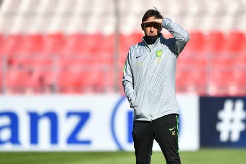 Head coach Roger Schmidt of China s Beijing Guoan F.C. takes part in a training session before the group G match against Japan s Urawa Red Diamonds F.C. during the 2019 AFC Champions League in Beijing, China, 12 March 2019. Beijing Guoan in full swing for group match in 2019 AFC Champions  20190312_504133