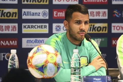 BEIJING, CHINA - MARCH 12: Player Jonathan Viera of Beijing Guoan attends a press conference PK Pressekonferenz ahead of the 2019 AFC Champions League Group G match between Beijing Guoan and Urawa Red Diamonds on March 12, 2019 in Beijing, China.  Copyright: xVCGx CFP111199886708 