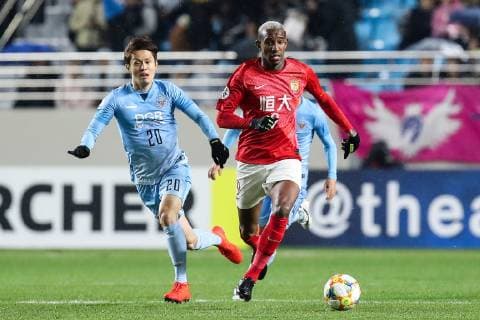 DAEGU, SOUTH KOREA - MARCH 12: Anderson Talisca 9 of Guangzhou Evergrande drives the ball during the AFC Champions League Group F match between Daegu and Guangzhou Evergrande at Forest Arena on March 12, 2019 in Daegu, South Korea.  Copyright: xVCGx CFP111199904235 