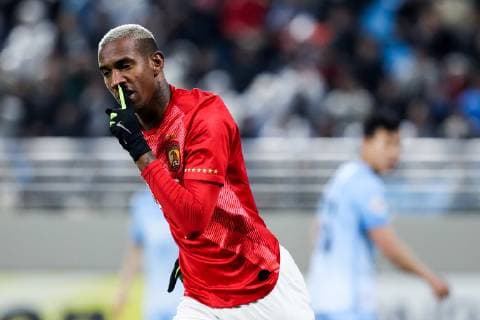 DAEGU, SOUTH KOREA - MARCH 12: Anderson Talisca 9 of Guangzhou Evergrande celebrates a point during the AFC Champions League Group F match between Daegu and Guangzhou Evergrande at Forest Arena on March 12, 2019 in Daegu, South Korea.  Copyright: xVCGx CFP111199906579 