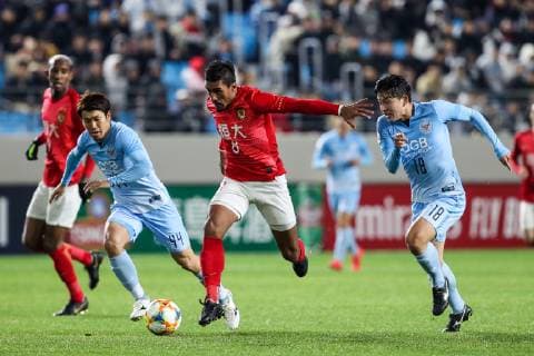 DAEGU, SOUTH KOREA - MARCH 12: Paulinho 8 of Guangzhou Evergrande controls the ball during the AFC Champions League Group F match between Daegu and Guangzhou Evergrande at Forest Arena on March 12, 2019 in Daegu, South Korea.  Copyright: xVCGx CFP111199910682 