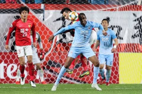 DAEGU, SOUTH KOREA - MARCH 12: Edgar 9 of Daegu heads the ball during the AFC Champions League Group F match between Daegu and Guangzhou Evergrande at Forest Arena on March 12, 2019 in Daegu, South Korea.  Copyright: xVCGx CFP111199911790 