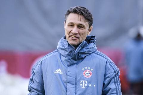 12 03 2019 xkvx Football UEFA Champions League FC Bayern Muenchen FC Liverpool Press conference and training emspor v l Coach Niko Kovac FCB FC Bayern Muenchen in conversation with Uli Koehler of Sky Sport News DFL DFB REGULATIONS PROHIBIT ANY USE OF PHOTOGRAPHS as IMAGE SEQUENCES and or QUASI VIDEO Muenchen