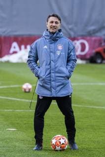 12 03 2019 xkvx Football UEFA Champions League FC Bayern Muenchen FC Liverpool Press conference and training emspor v l Coach Niko Kovac FCB FC Bayern Muenchen in conversation with Uli Koehler of Sky Sport News DFL DFB REGULATIONS PROHIBIT ANY USE OF PHOTOGRAPHS as IMAGE SEQUENCES and or QUASI VIDEO Muenchen