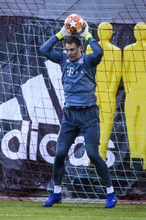12 03 2019 xkvx Football UEFA Champions League FC Bayern Munich FC Liverpool Press Conference and Training emspor v l Manuel New FCB FC Bayern Munich DFL DFB REGULATIONS PROHIBIT ANY USE OF PHOTOGRAPHS as IMAGE SEQUENCES and or QUASI VIDEO Munich