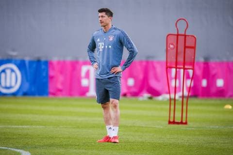 Robert Lewandowski FC Bayern Muenchen GER Soccer UEFA Champions League Final Training FC Bayern Muenchen 12 03 2019 Muenchen Copyright: xTomxWellerx xEibner-Pressefotox EP_eer