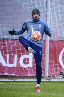 12 03 2019 xkvx Football UEFA Champions League FC Bayern Munich FC Liverpool Press conference and training emspor v l Thomas Mueller FCB FC Bayern Munich DFL DFB REGULATIONS PROHIBIT ANY USE OF PHOTOGRAPHS as IMAGE SEQUENCES and or QUASI VIDEO Munich