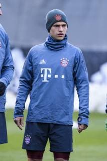 12 03 2019 xkvx Soccer UEFA Champions League FC Bayern Munich FC Liverpool Press conference and training emspor v l Joshua Kimmich FCB FC Bayern Munich DFL DFB REGULATIONS PROHIBIT ANY USE OF PHOTOGRAPHS as IMAGE SEQUENCES and or QUASI VIDEO Munich