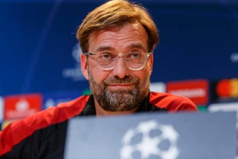 Germany Muenchen 12 03 2019 UEFA Champions League 2018 19 Season Round of 16 Second leg FC Bayern Muenchen Liverpool FC Press Conference Liverpool FC Coach Juergen Klopp LFC DeFodi048