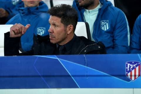 Turin Italy 12 03 2019 UEFA Champions League 2018 19 Season Round of 16 Second Leg Juventus Club de Atletico Madrid coach Diego Simeone ATL gesticulated gesture DeFodi541