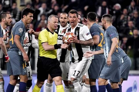 Photo LaPresse Marco Alpozzi March 12, 2019 Turin (Italy) soccer Juventus vs Atletico Madrid - Champions League Fourth Round - Stadio Allianz Stadium In the pic: Mario Mandzukic (Juventus F.C.);  Copyright: xMarcoxAlpozzi LaPresse LaPresse x