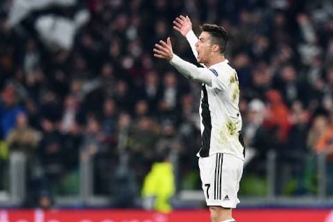 Db Torino 12 03 2019 - Champions League Juventus-Atletico Madrid foto Matteo Gribaudi Image nella foto: esultanza gol Cristiano Ronaldo 