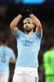 12 03 2019 Football Season 2018 2019 Champions League Round of 16 Manchester City FC Schalke 04 Sergio Agüero Manchester City Manchester Etihad Stadium Germany