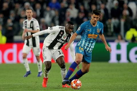 Turin Italy 12 03 2019 UEFA Champions League 2018 19 Season Round of 16 Second Leg Juventus Club de Atletico Madrid Blaise Matuidi JUV and Rodri ATL in a duel DeFodi541