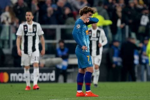 Turin Italy 12 03 2019 UEFA Champions League 2018 19 Season Round of 16 Second Leg Juventus Club de Atletico Madrid Antoine Griezmann ATL disappoints DeFodi541