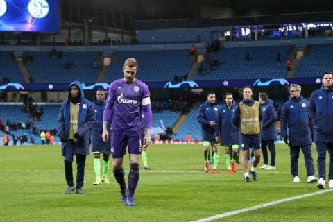 12 03 2019 Football Season 2018 2019 Champions League Round of 16 Manchester City FC Schalke 04 Ralf Fährmann FC Schalke 04 Manchester Etihad Stadium Germany