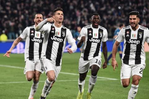 Mg Torino 12 03 2019 - Champions League Juventus-Atletico Madrid foto Matteo Gribaudi Image nella foto: esultanza gol Cristiano Ronaldo 