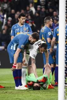 March 12, 2019 - Turin, Italy - Atletico Madrid goalkeeper Jan Oblak (13) lies on the pitch during the Uefa Champions League Round of 16 football match JUVENTUS - ATLETICO MADRID on 12 03 2019 at the Allianz Stadium in Turin, Italy. Juventus v Club de Atletico Madrid - UEFA Champions League Round of 16: Second Leg  - ZUMAn230 20190312_zaa_n230_481 Copyright: xMatteoxBottanellix