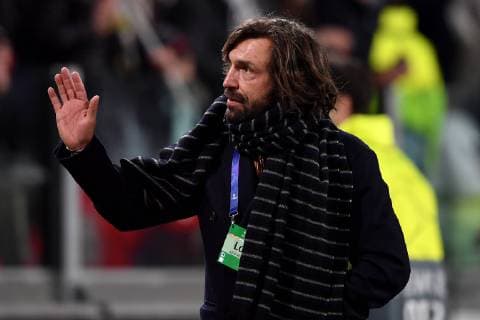 Andrea Pirlo waves fans at the end of the Uefa Champions League 2018 2019 round of 16 second leg football match between Juventus and Atletico Madrid at Juventus stadium, Turin, March, 12, 2019 Foto Andrea Staccioli Insidefoto andreaxstaccioli