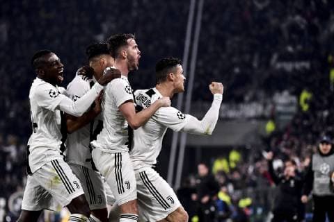 Photo LaPresse Marco Alpozzi March 12, 2019 Turin (Italy) soccer Juventus vs Atletico Madrid - Champions League Fourth Round - Stadio Allianz Stadium In the pic: Cristiano Ronaldo (Juventus F.C.);celebrating goal  Copyright: xMarcoxAlpozzi LaPresse LaPresse x