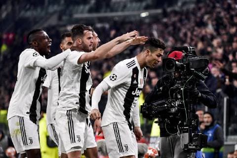 Photo LaPresse Marco Alpozzi March 12, 2019 Turin (Italy) soccer Juventus vs Atletico Madrid - Champions League Fourth Round - Stadio Allianz Stadium In the pic: Cristiano Ronaldo (Juventus F.C.);celebrating goal  Copyright: xMarcoxAlpozzi LaPresse LaPresse x