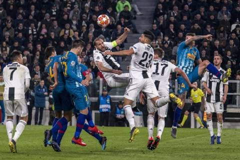 Giorgio Chiellini (Juventus) Emre Can (Juventus) during the Uefa Champions League Round of 16 - 2nd Leg match between Juventus 3-0 Atletico de Madrid at Allianz Stadium on March 12, 2019 in Torino , Italy. Noxthirdxpartyxsales  (99023144)