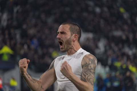Leonardo Bonucci (Juventus) Final joy during the Uefa Champions League Round of 16 - 2nd Leg match between Juventus 3-0 Atletico de Madrid at Allianz Stadium on March 12, 2019 in Torino , Italy. Noxthirdxpartyxsales  (99023364)