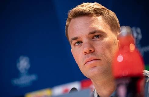 (190313) -- MUNICH, March 13, 2019 (Xinhua) -- Bayern Munich s player Manuel Neuer attends a press conference PK Pressekonferenz for the upcoming UEFA Champions League Round of 16 second leg match between FC Bayern Munich and Liverpool FC in Munich, Germany, on March 12, 2019. (Xinhua Kevin Voigt) (SP)GERMANY-MUNICH-SOCCER-UEFA CHAMPIONS LEAGUE-BAYERN MUNICH VS LIVERPOOL-PRESS CONFERENCE 