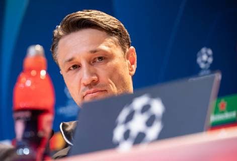 (190313) -- MUNICH, March 13, 2019 (Xinhua) -- Bayern Munich s head coach Niko Kovac attends a press conference PK Pressekonferenz for the upcoming UEFA Champions League Round of 16 second leg match between FC Bayern Munich and Liverpool FC in Munich, Germany, on March 12, 2019. (Xinhua Kevin Voigt) (SP)GERMANY-MUNICH-SOCCER-UEFA CHAMPIONS LEAGUE-BAYERN MUNICH VS LIVERPOOL-PRESS CONFERENCE 