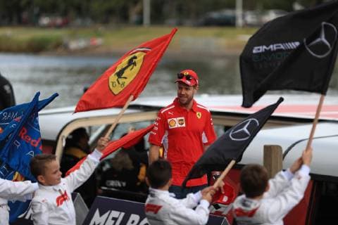 Sport Bilder des Tages 13th March 2019, Melbourne Grand Prix Circuit& x200b;, Melbourne, Australia; Formula 1 Season Launch in Melbourne; Scuderia Ferrari, Sebastian Vettel  ActionPlus12114263 Octane